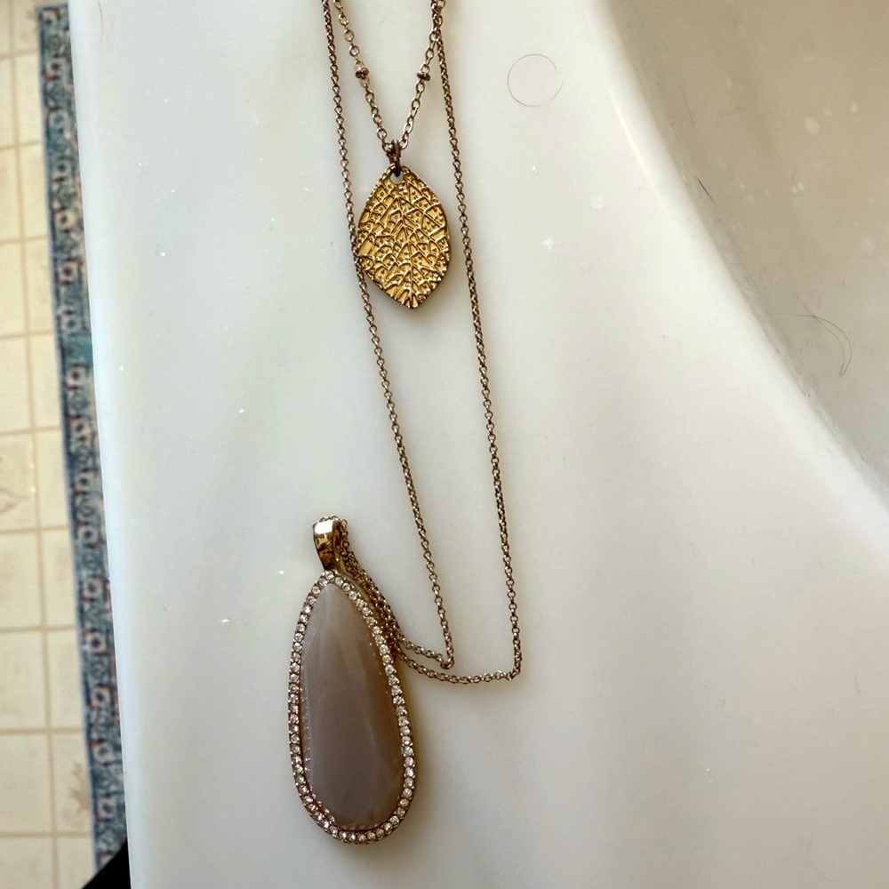 Long layering necklace